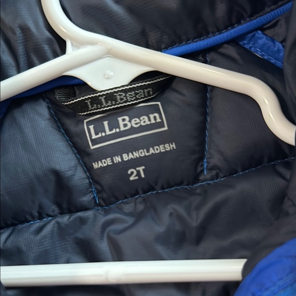 LL Bean Blue Puffer Jacket 2T - Picture 4 of 7